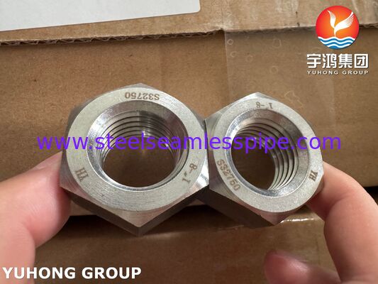 Super Duplex Fasteners ISO4017 S32205 2205 Duplex Staal Zeskantbout Moer Ring