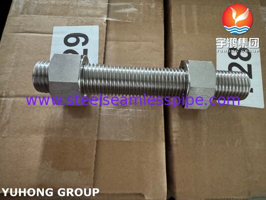 Super Duplex Fasteners ISO4017 S32205 2205 Duplex Staal Zeskantbout Moer Ring