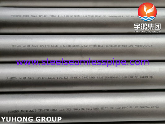 ASTM A376 TP347H Naadloos buisje Nb-gestabiliseerd 515MPa Tot 900°C voor superverwarming