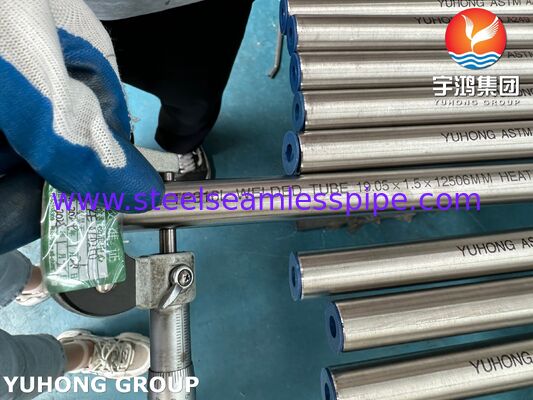 ASTM A249 / ASME SA249 TP316L Helder gegloeide roestvrijstalen gelaste buis voor luchtkoelers