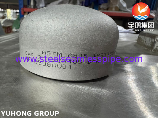 ASTM A815 WPS31803 Duplex roestvrijstalen buiskap Duplex 2205 Pipe Fittings End Cap