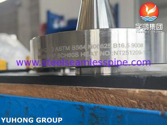 Nikkellegering 625 Flans ASTM B564 UNS N06625 Inconel 625 Weld Neck Flans WNRF Flans