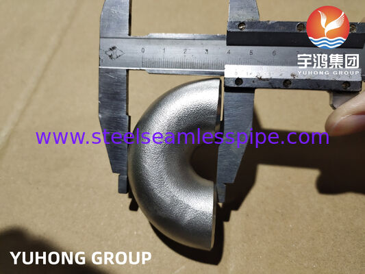 ASTM B366 HASTELLOY C22 UNS N06022 Lage C-Ni-Mo-Cr-legering Smeden 180 ° SR Elleboogretourbocht