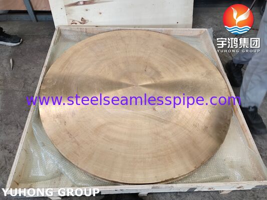 ASME SB171 UNS C46400 Naval Messing Plaat Gesmeed Blanke Cirkel Koperlegering Smeedstuk Schijf