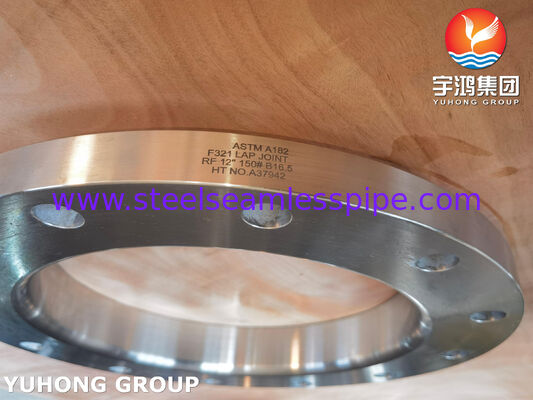 ASTM A182 F321 Lap Joint Flens LTF Flens EN 1.4541 / 08Ch18N10T Roestvrijstalen Flens