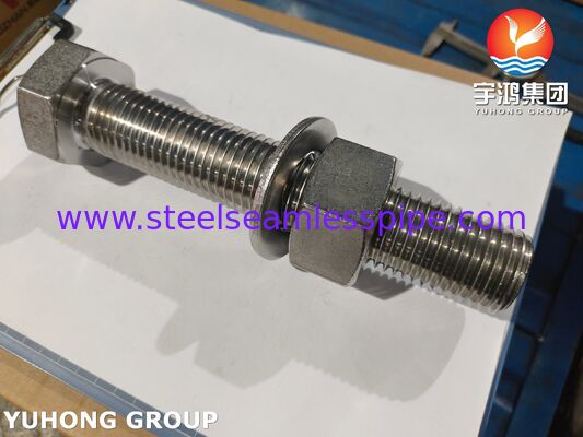Super Duplex Fasteners ISO4017 S32205 2205 Duplex Staal Zeskantbout Moer Ring