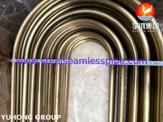 ASTM B111 C44300 Admiralty Brass Precision U Bend Tube voor condensatoren en warmtewisselaars