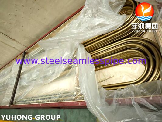 ASTM B111 C44300 Admiralty Brass Precision U Bend Tube voor condensatoren en warmtewisselaars