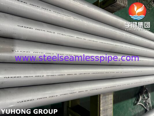 ASTM A312 TP321 UNS S32100 1.4541 Naadloze Roestvrijstalen Buis voor Energieopwekking