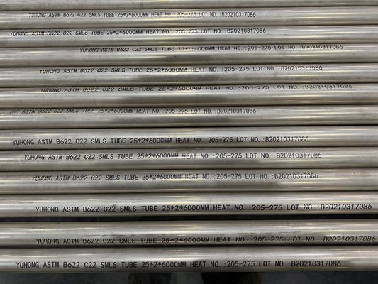 ASTM B622 C22 (UNS NO6022) HASTELLOY STEEL SEAMLESS TUBE, ET (ASTM E571), UT ((ASTM E213)