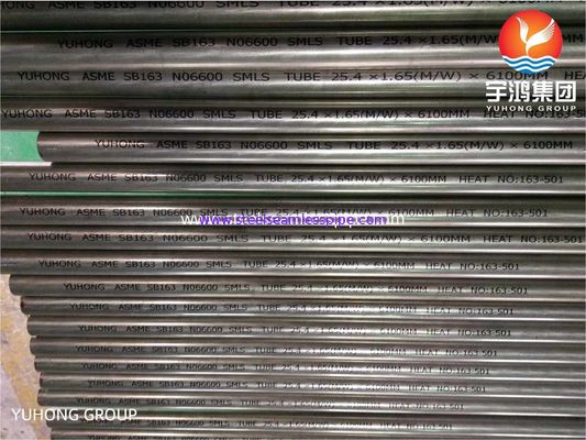 Nicke Alloy buis Inconel 600 naadloze buis voor warmtewisselaar SB163 UNS N06600