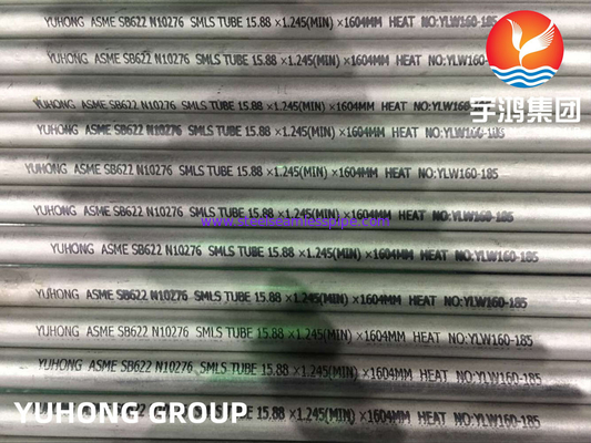 ASME SB622 UNS N10276 Nickel-legeringsbuis, Hastelloy C276 naadloos buisje
