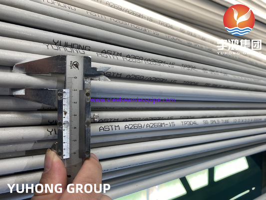 ASTM A269 TP304L Roestvrijstalen Naadloze Pijp voor Chemische Verwerking