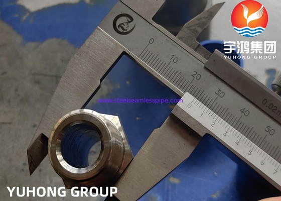 GESMEED 90 GR.-DE ELLEBOOGafmetingen VAN DE CONTACTDOOSlas   NPS 1/2 TOT 4 ASTM A182 F53