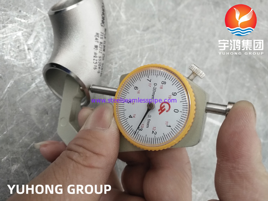 JIS B 2312 Staalbuisbinding 90° 45° LR/SR Elbow SUS304 SUS304L