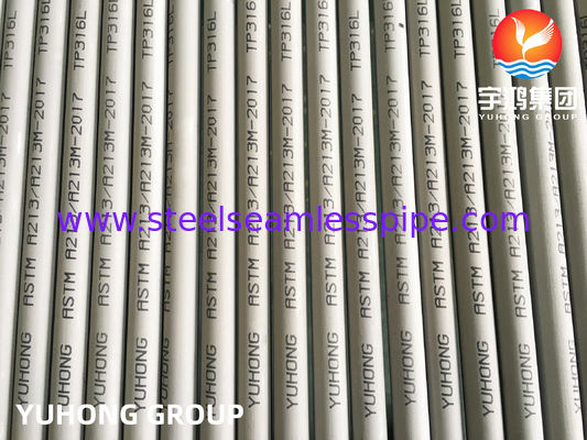 ASTM A213 TP316L S31603 SUS316L naadloos warmtewisselaarbuis van roestvrij staal