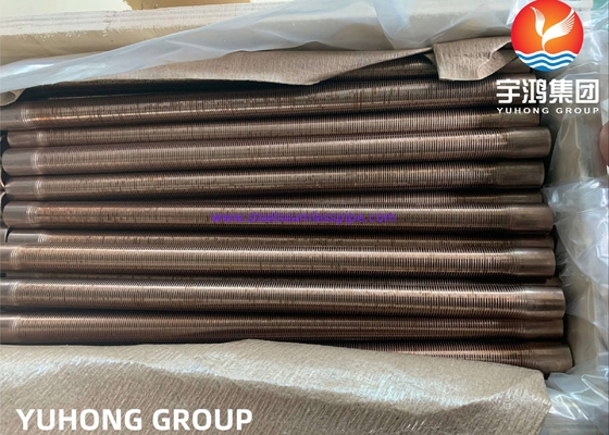 ASME SB111 C70600 Geëxtrudeerde Lage Vinbuis | CuNi 90/10 Warmtewisselaarbuizen
