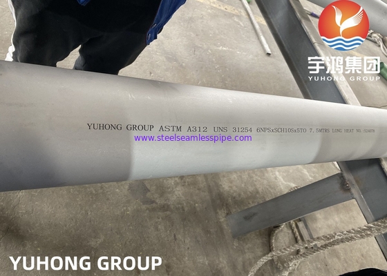 ASTM A312 UNS S31254 254SMO Duplex Offshore Pipe van roestvrij staal