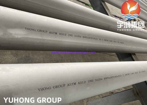 ASTM A312 UNS S31254 254SMO Duplex Offshore Pipe van roestvrij staal