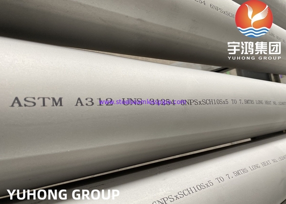 ASTM A312 UNS S31254 254SMO Duplex Offshore Pipe van roestvrij staal