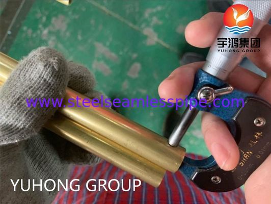 ASTM B111 C68700 naadloze koperen buis voor toepassing in condensatoren voor warmtewisselaars