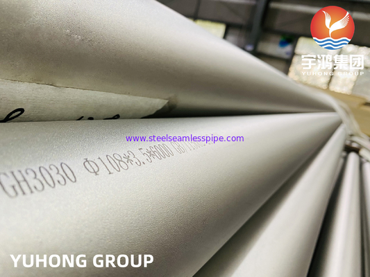 Hoogtemperatuurlegering GH3030, GB/T 15062 Ni80Cr20 naadloos nikkellegeringsbuis