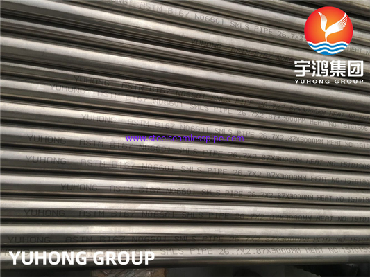ASTM B167, ASME SB167 Inconel 601 UNS N06601 Naadloze buizen van nikkellegeringsstaal