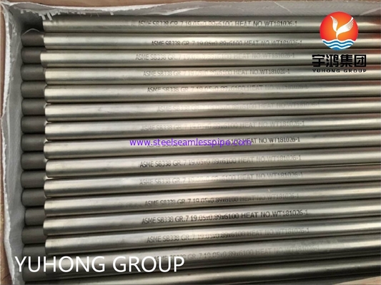 ASME SB338 GR.7 Titaniumlegering Naadloze Stalen Buis voor Condensors en Warmtewisselaars
