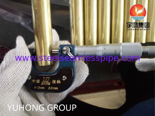 ASTM B111 C44300 Koperlegering Naadloze Buis voor Condensor en Warmtewisselaar met Corrosiebestendigheid