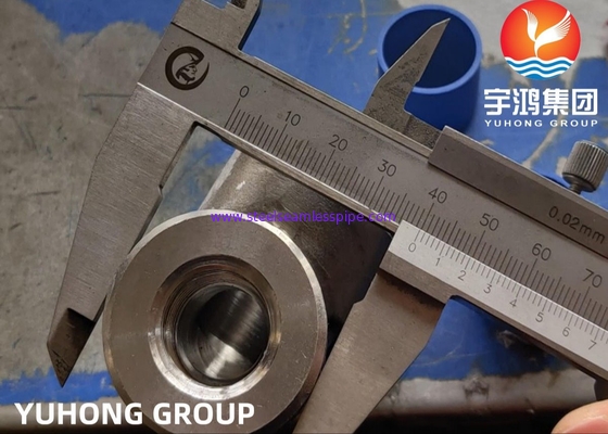 GESMEED 90 GR.-DE ELLEBOOGafmetingen VAN DE CONTACTDOOSlas   NPS 1/2 TOT 4 ASTM A182 F53