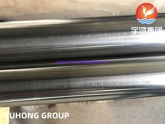 Pijp met nikkellegering ASTM B729 Alloy20,N08020, 2.4660 Hastelloy-pijp