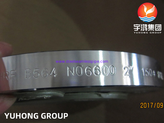 ASTM B564 Inconel 600 / UNS N06600 Nickel legering staal gesmeed lashalsflens