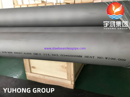 ASTM B690 legering 8367 Nickelchroommolybdeen legering naadloze buis
