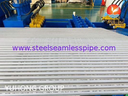 ASME SA213 TP316L Corrosiebestendige naadloze buis van roestvrij staal voor ketel en warmtewisselaar met maat