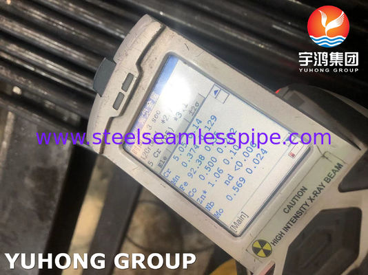 ASME SA213 T5 naadloos buisje van legeringsstaal zwart geschilderd met hoge temperatuurweerstand voor boilerwarmtewisselaar