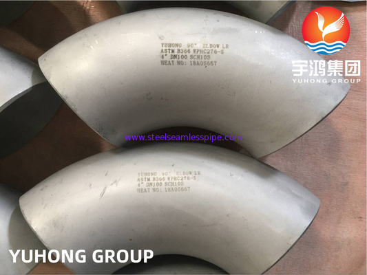 ASTM B366 UNS N10276 / Hastelloy C276 elleboog Hastelloy stalen buttweld-fitting
