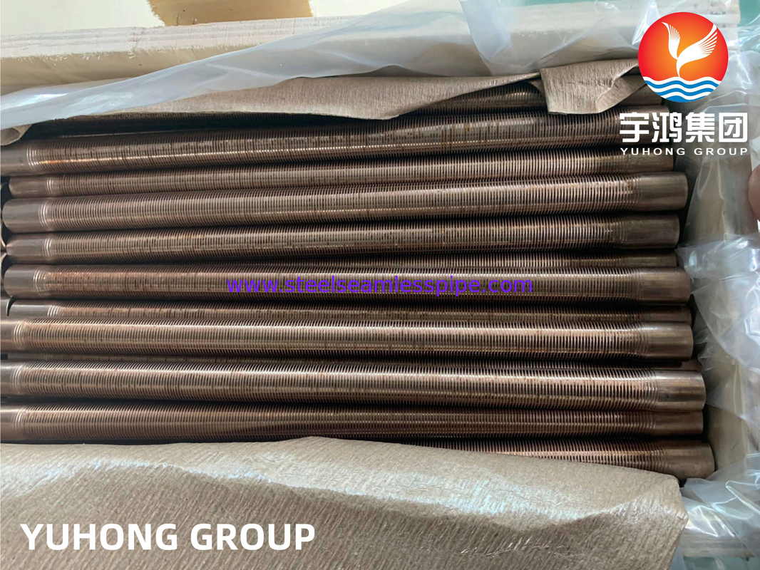 ASTM B111 C70600 Cu-Ni 90/10 Low Fin Tube voor condensatorverwarmingssystemen