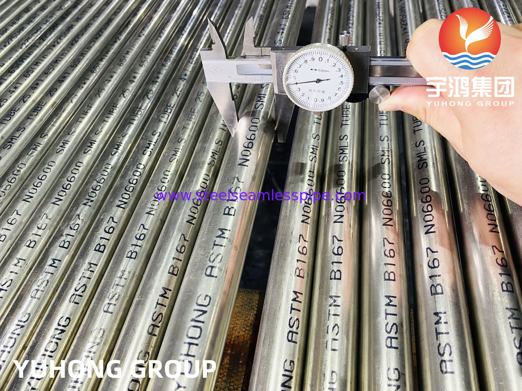 kernreactor Gebruikte buis ASTM B167 Inconel 600 / UNS N06600 Naadloos type