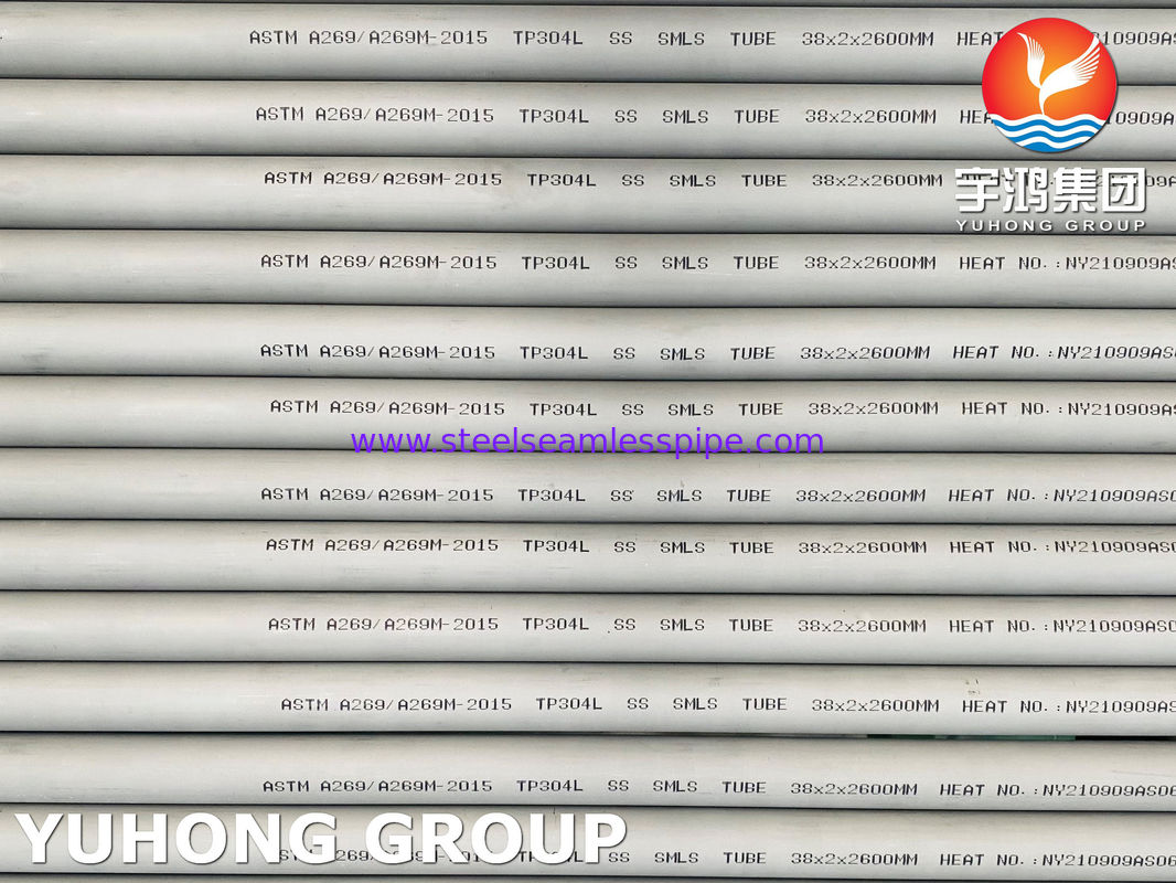 Austenitische buizen van roestvrij staal ASTM A269 TP304L, gebruikt voor algemene corrosiebestendig gebruik