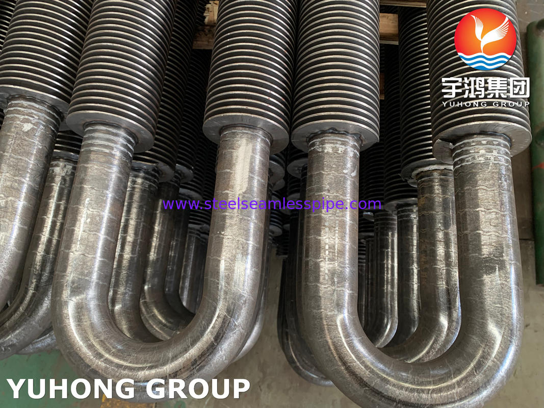 U Bend Fin Tube, ASTM A106 Gr. B High Frequency Welded Fin Tube voor warmtewisselaars