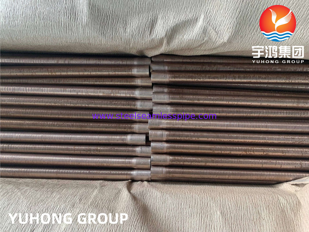 ASTM B111 C70600 O61 Low Fin Tube Copper Alloy Seamless Tube Cu Ni 90 / 10 Warmtewisselaar Fin Tube Air Cooler Verwarmingssysteem