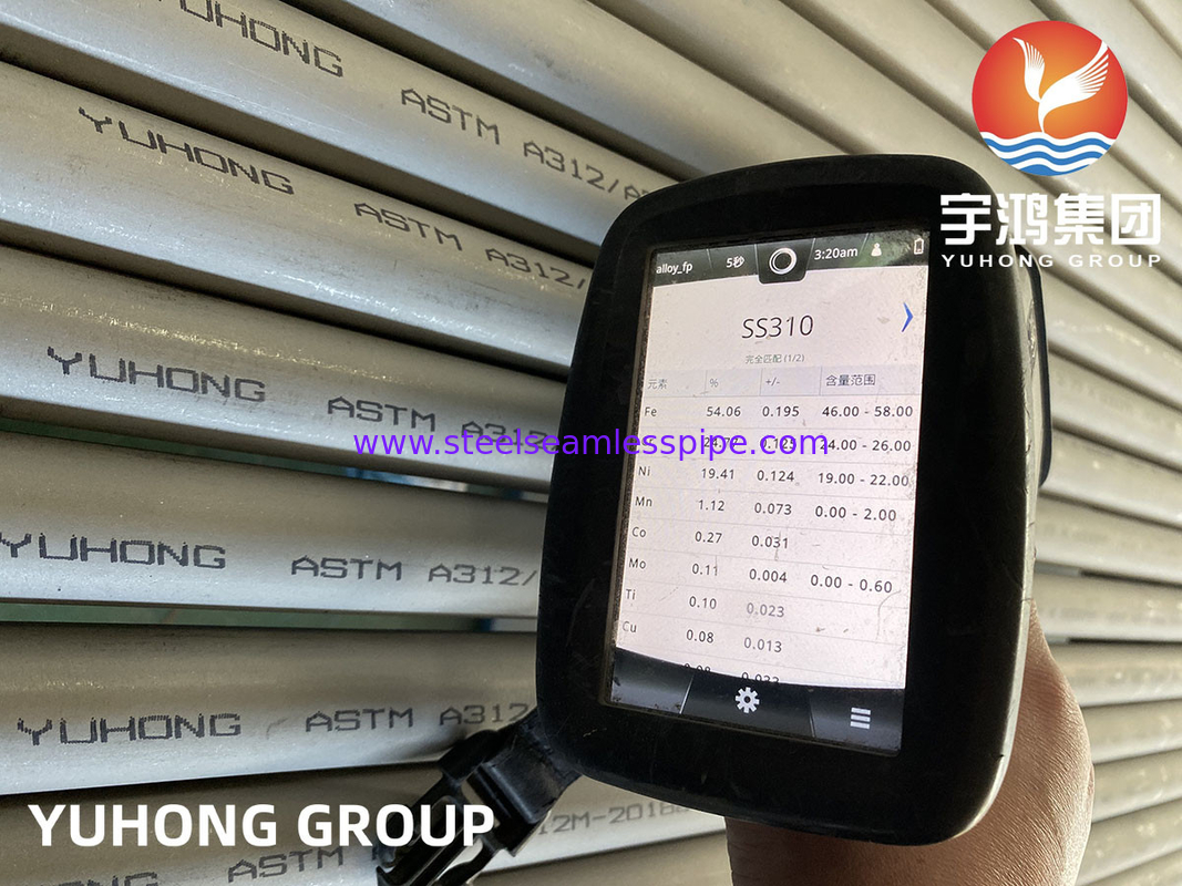 ASME SA2312 TP310S∙ ASTM A312 TP310S TP310H 310S 310MoLN roestvrij staal buis voor olie en gas industrie