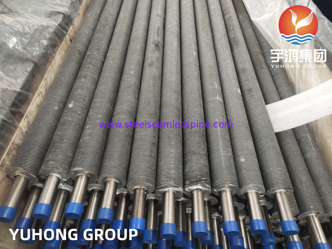 Extrudeerde vinnenbuis van roestvrij staal Vinnenbuis ASME SA249 TP304 Aluminium1060 Radiator Warmtewisselaar Luchtkoeler Toepassing
