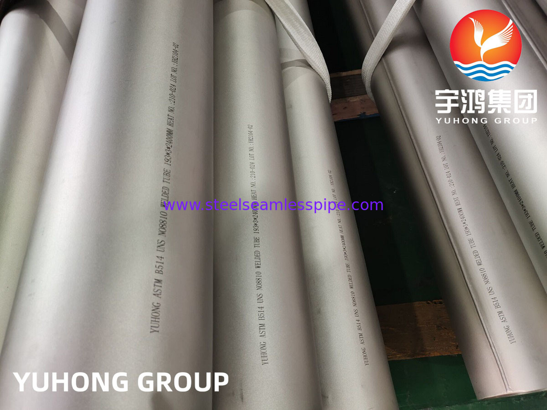 ASTM B514 Inconel 800H UNS N08800 Inconel Nickel Alloy Gesolde Pipe voor Gasverwerking