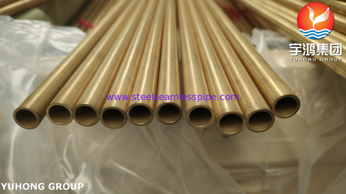 ASME SB111 C68700 Aluminium Messing Naadloze Buis O61 voor Warmtewisselaar Buisbundel