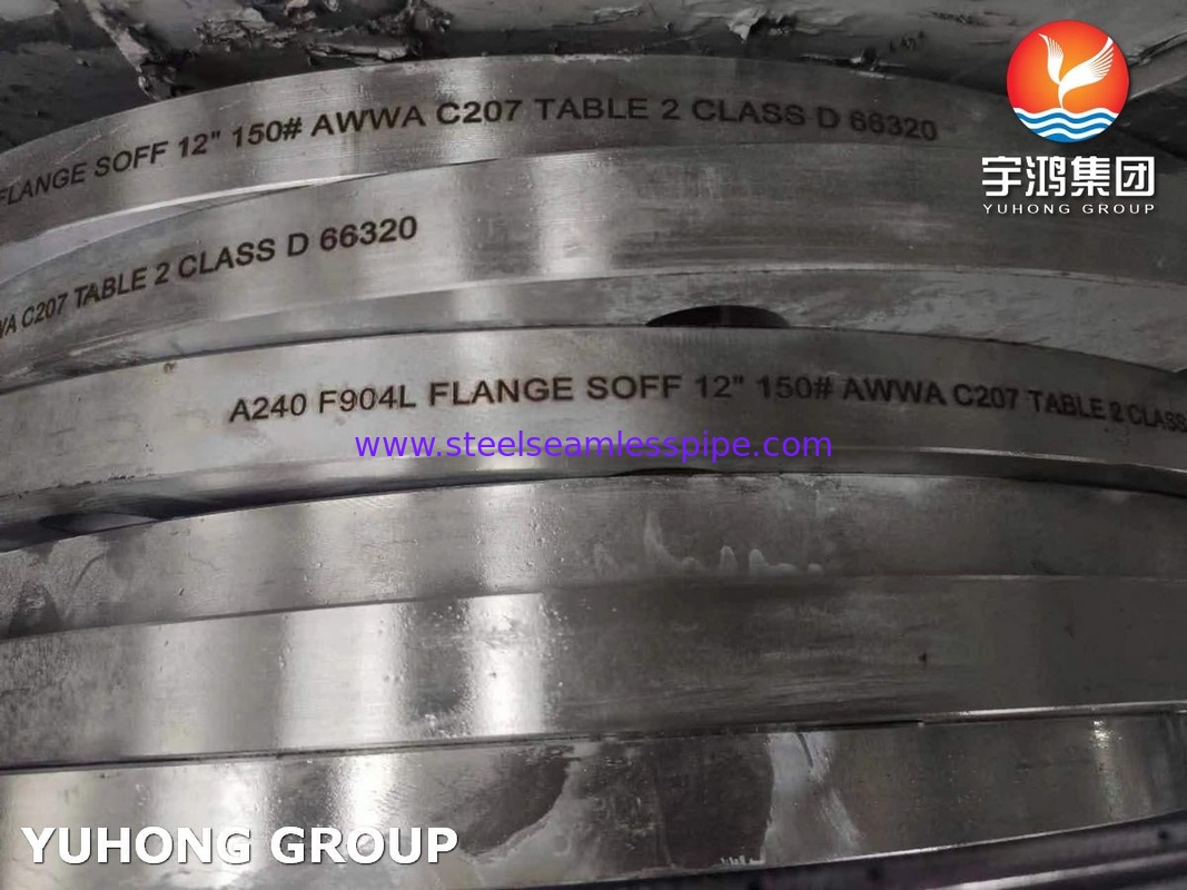 ASTM A240 F904L roestvrij staal AWWA C207 Tabel 2 Klasse D