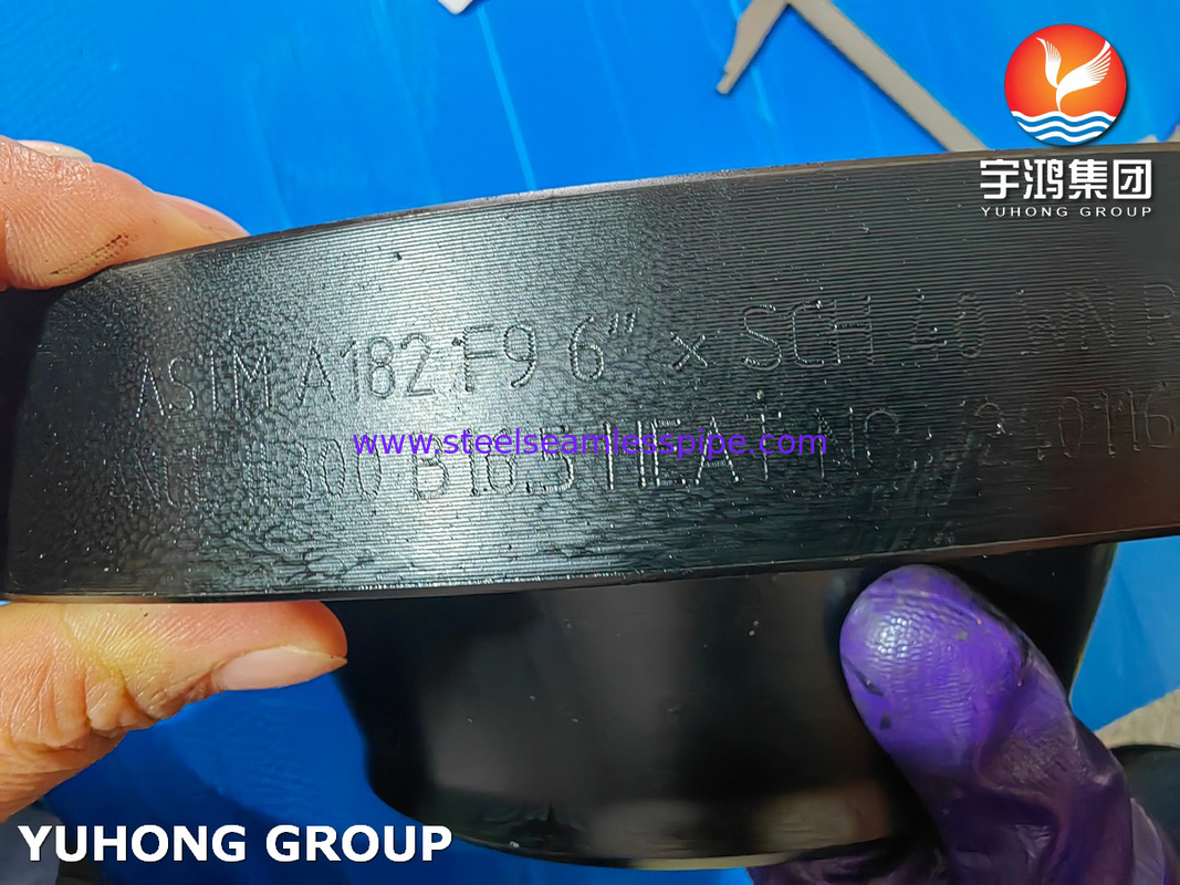 ASTM A182 F9 Gemaakte flens van legeringsstaal Sorf Wnrf Flens, B16.5 B16.47
