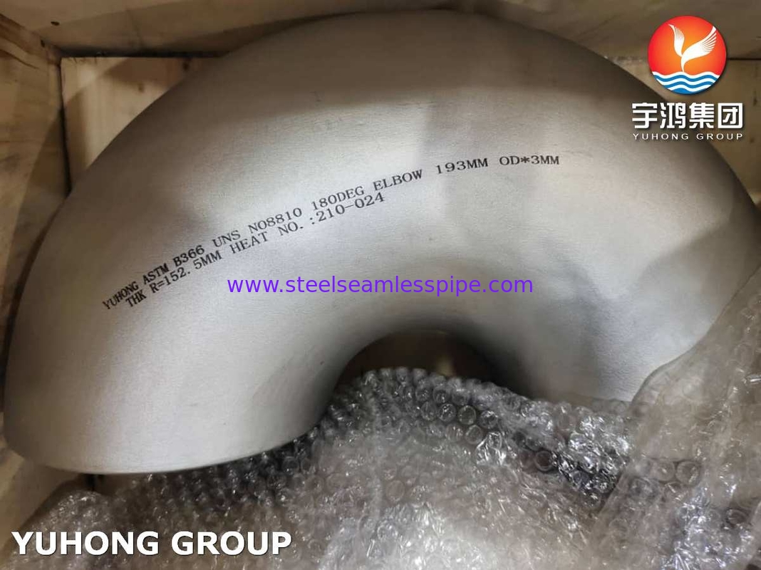 ASTM Stainless Steel Dupex Steel Return 180 Degree Elbow Short Long Rasius B16.9