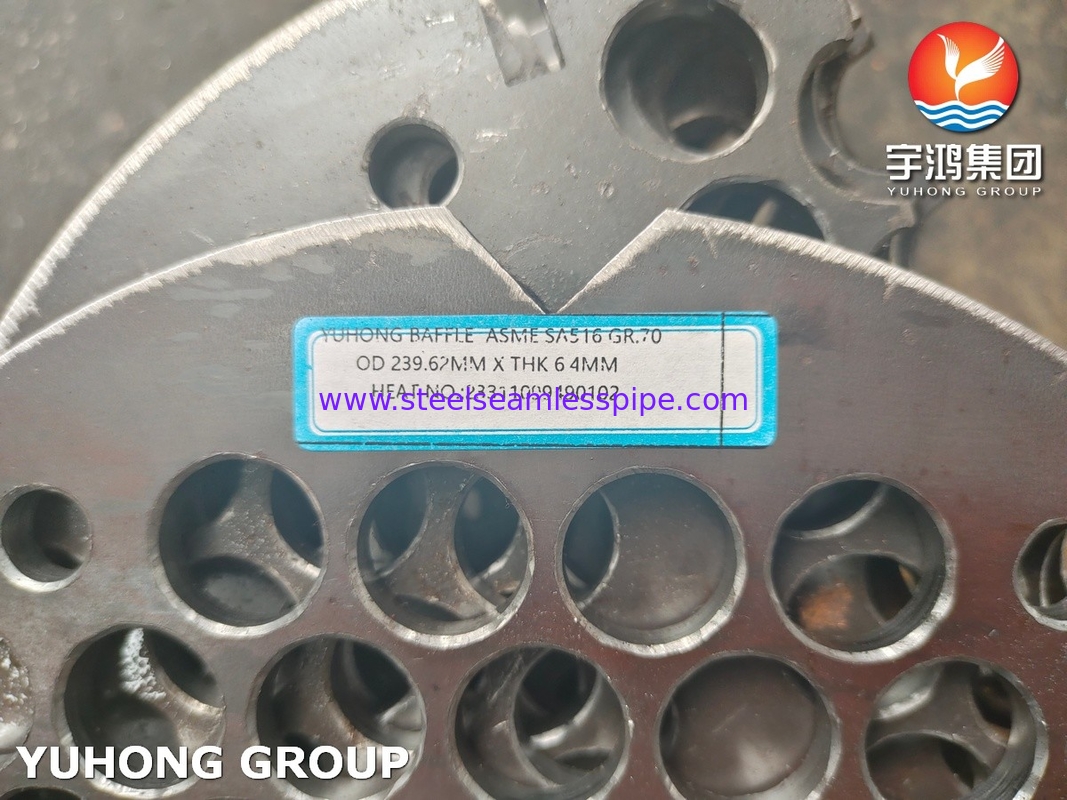 ASTM B171 C71500 Kopernikkel 70/30 buisplaat voor schelp- en buiswarmtewisselaars