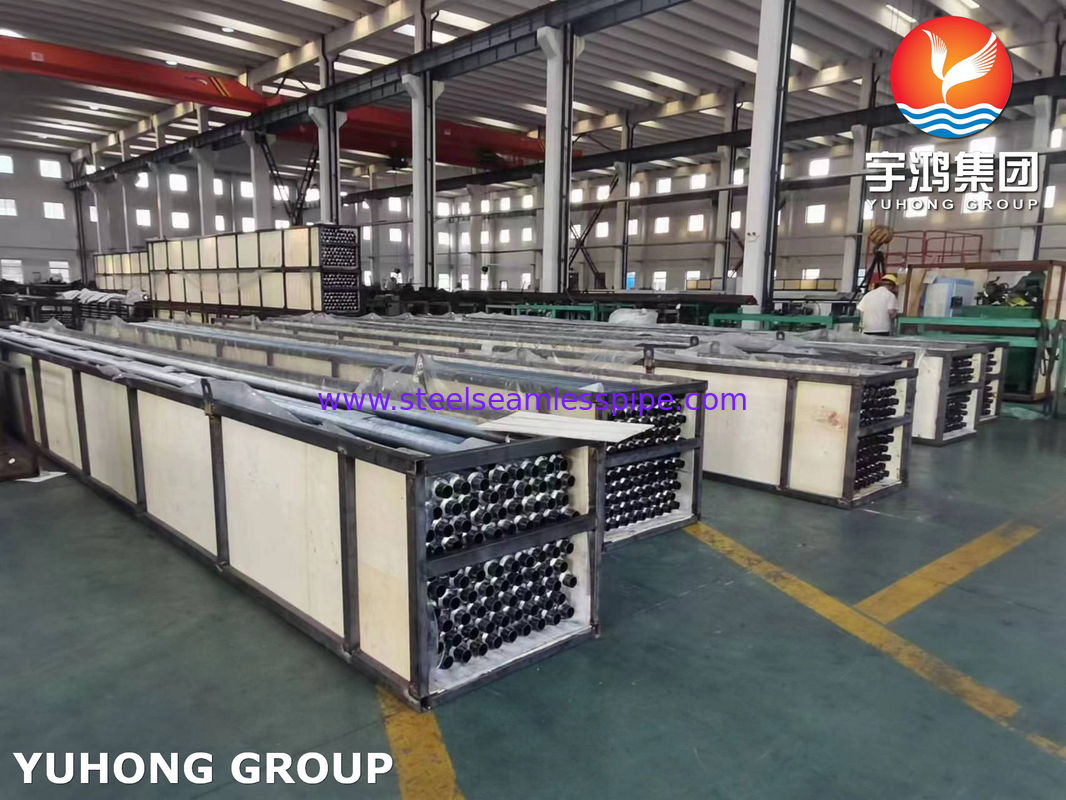 ASTM A210 GR.A1, Carbon Steel Embedded Fin Tube Met Aluminium Strip, 100% ECT